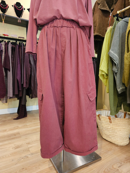 Pantalon magique cargo bordeaux Johanna paris