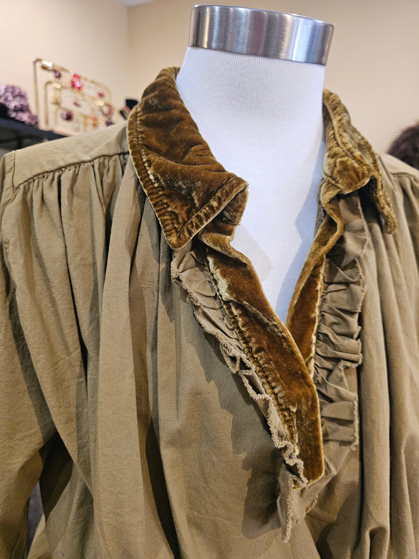 Blouse col velours Johanna Paris