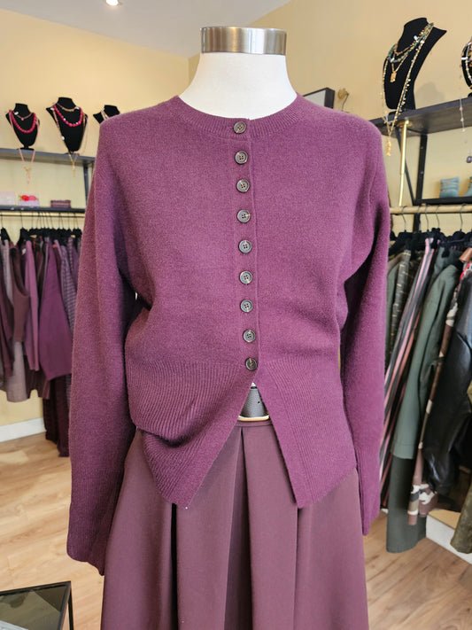 Pull gilet prune