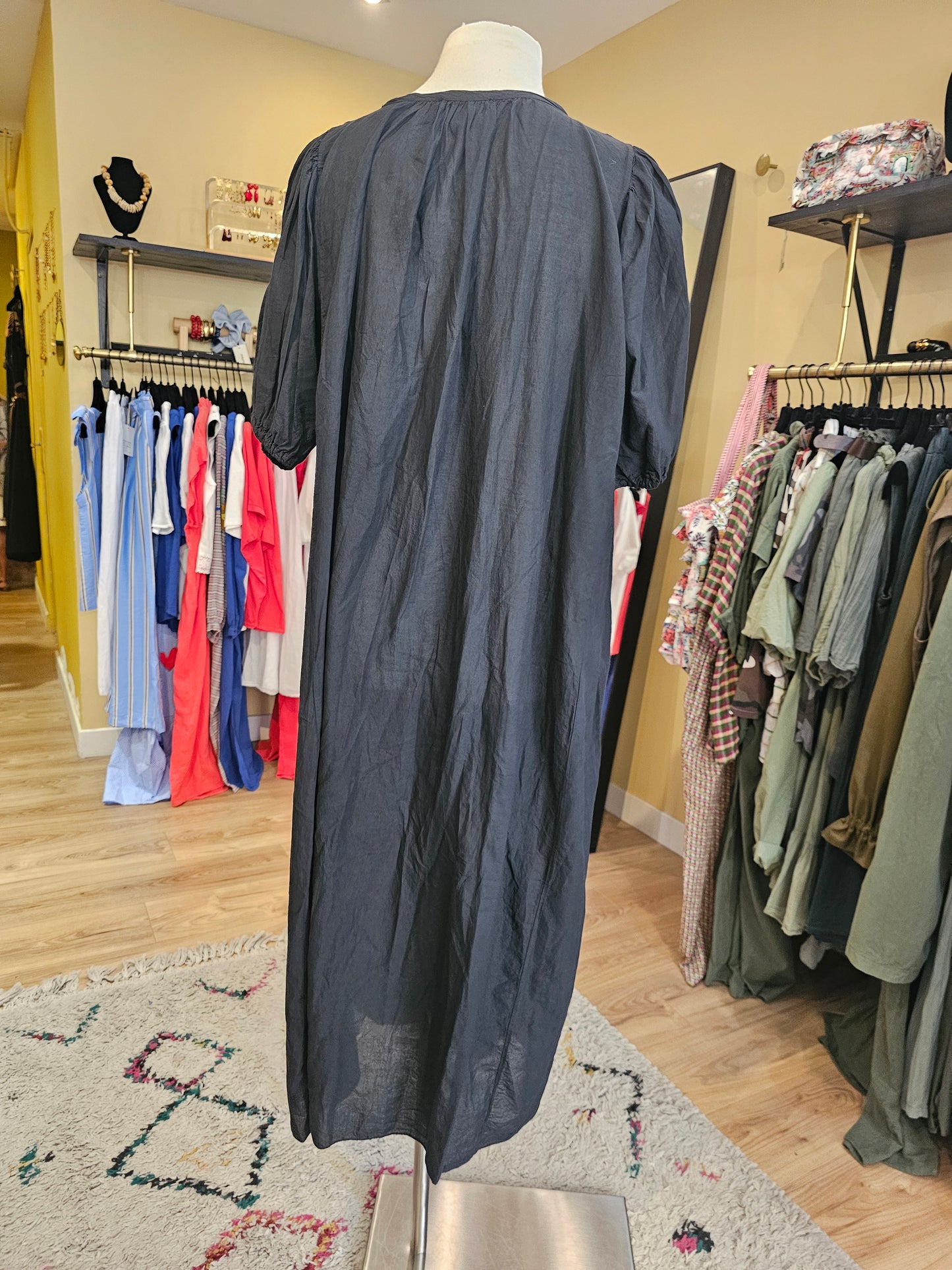 Ribe noire voile de coton