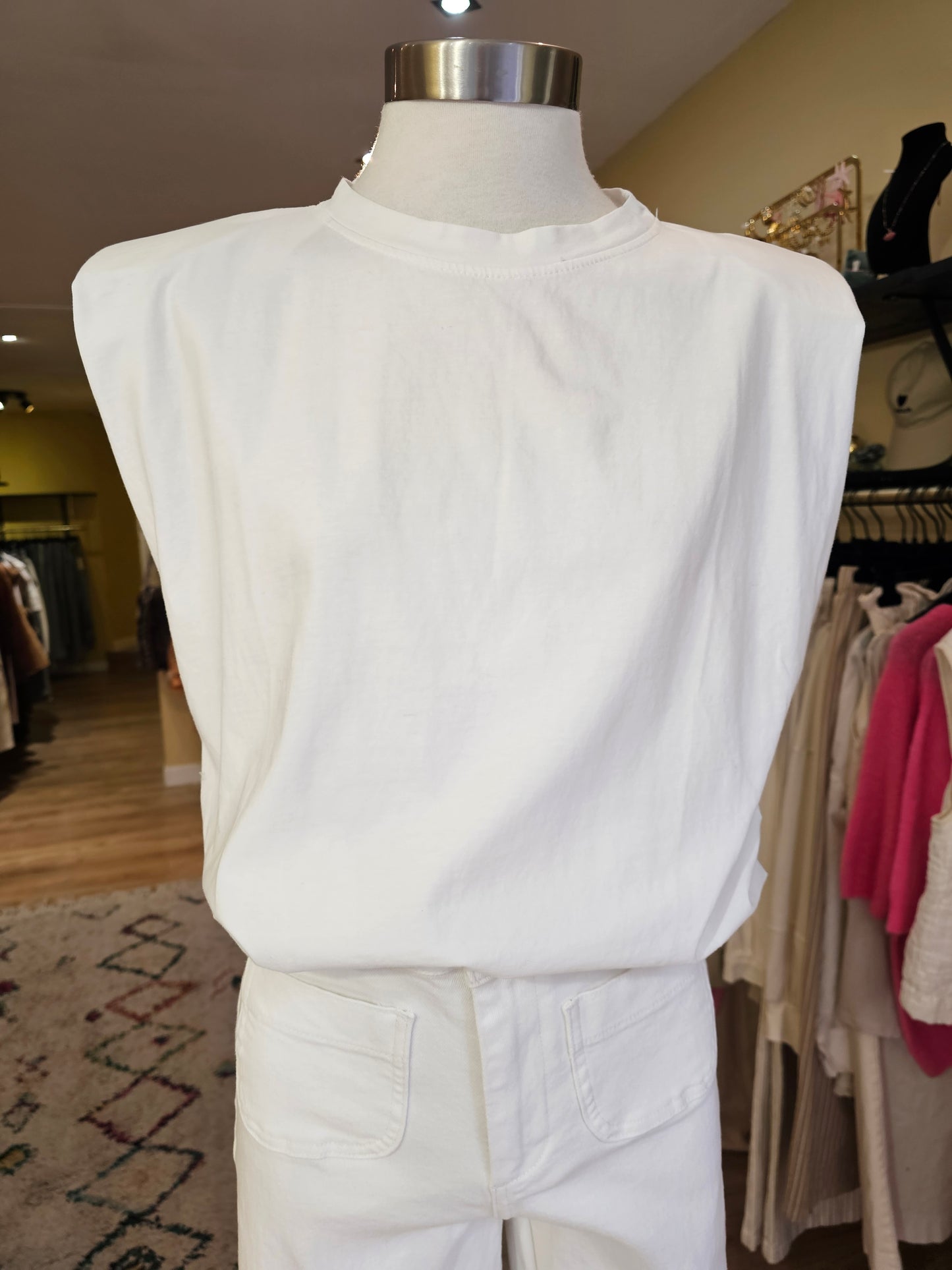 Tshirt blanc épaulé