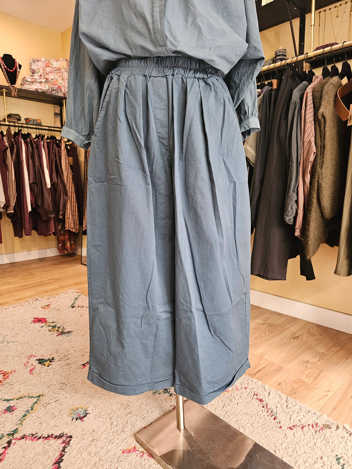 Pantalon magique 2 bleu canard