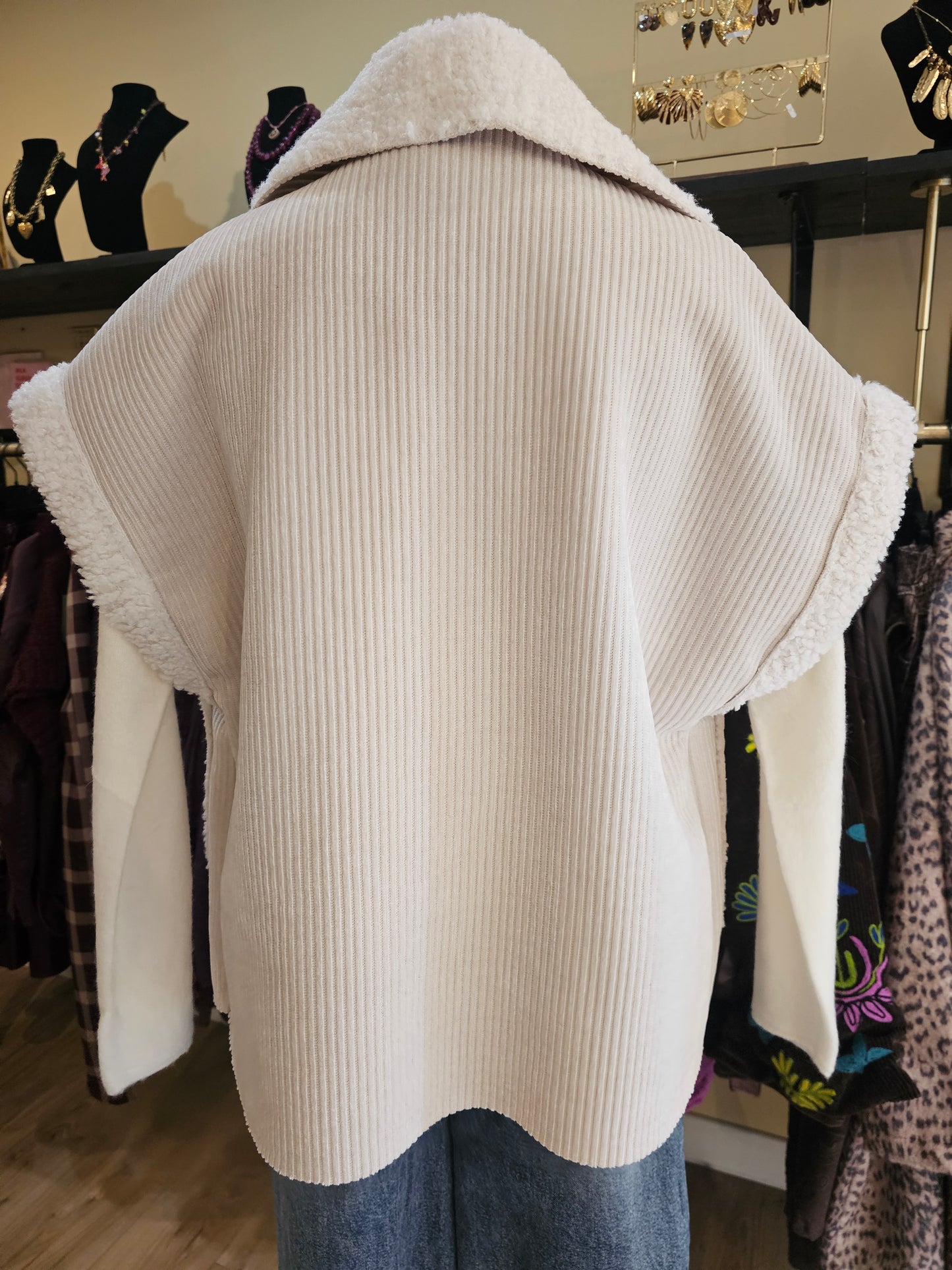 Veste velours doublee