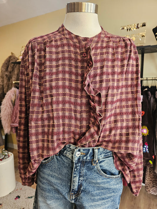 Chemise à carreaux