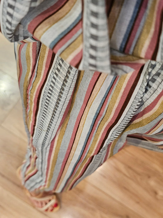 Pantalon magique rayé Johanna Paris