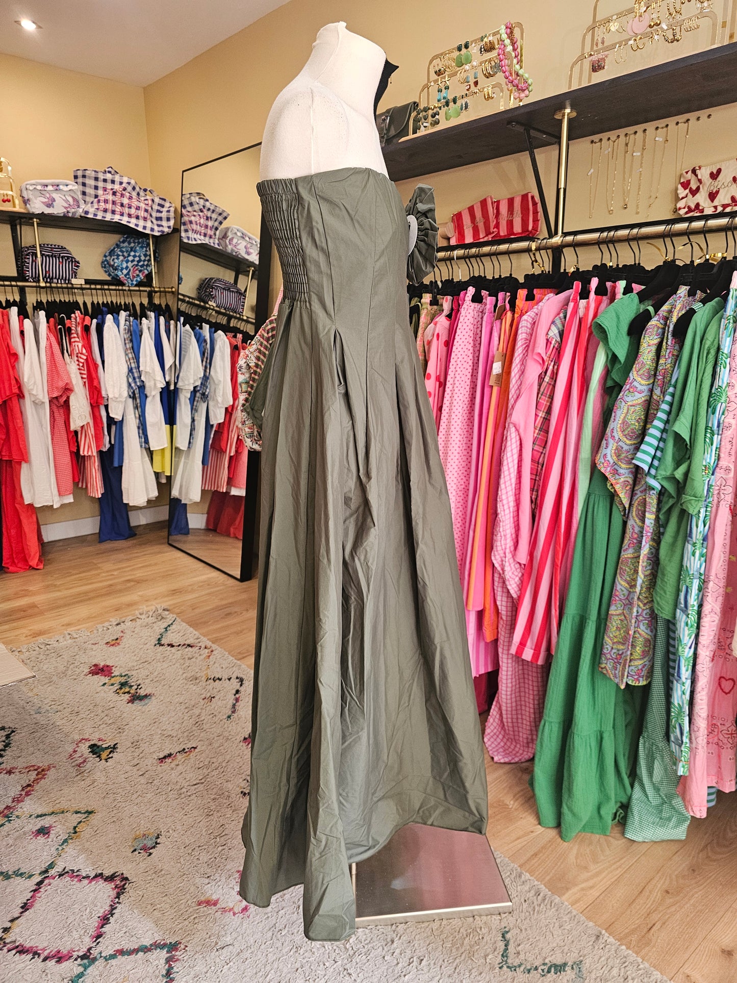 Robe bustier kaki Johanna paris