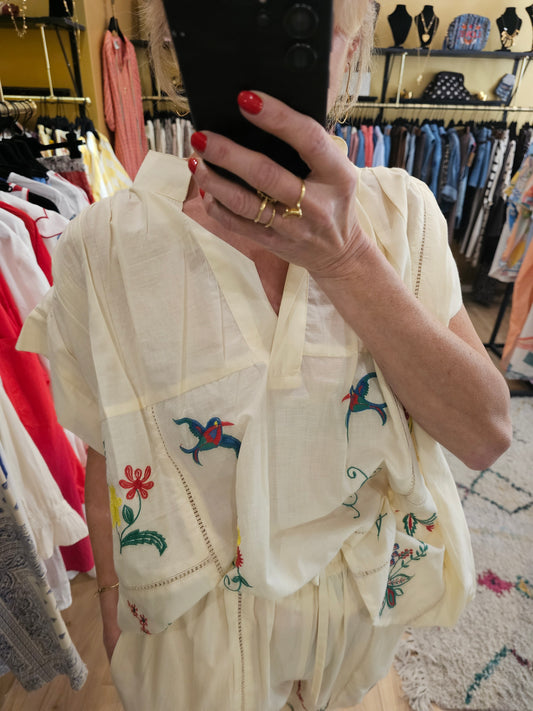Blouse brodée Johanna Paris