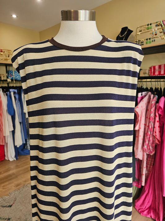 Robe rayée marine