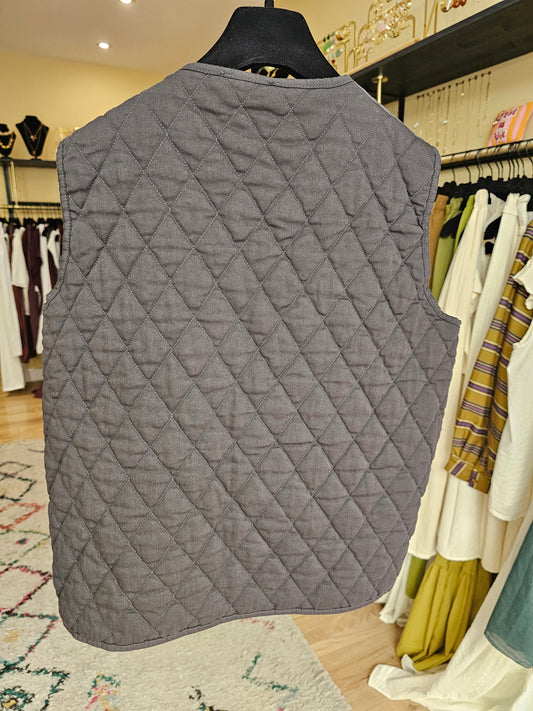 Gilet sans manche anthracite Johanna paris