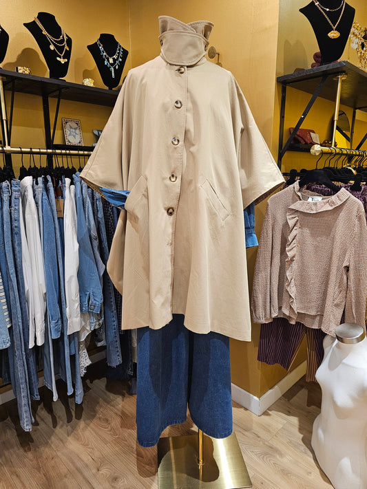 Gabardine cape