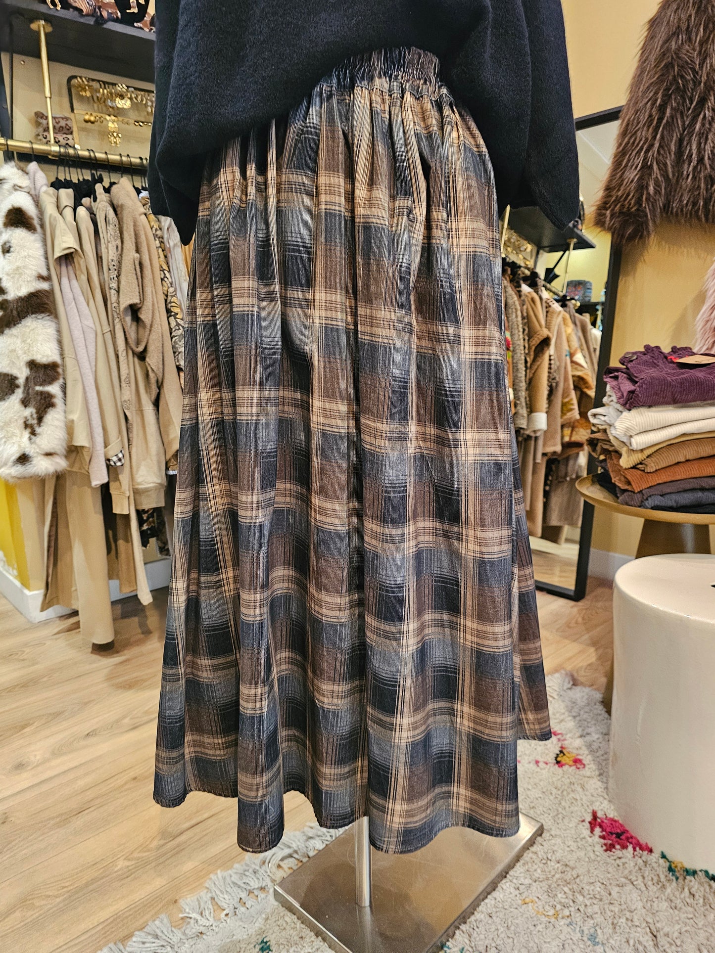 Jupe carreaux Johanna Paris