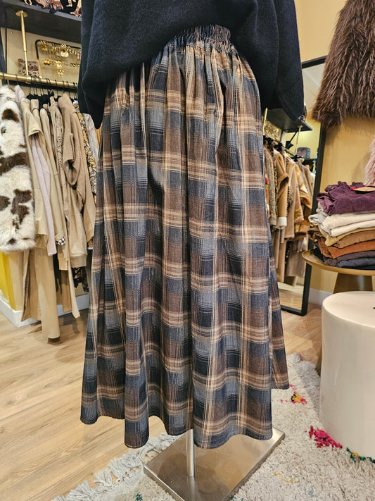 Jupe carreaux Johanna Paris