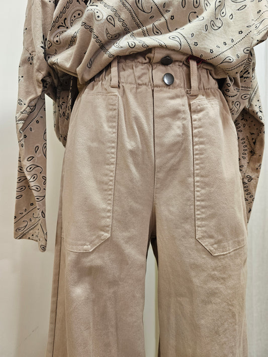 Pantalon droit beige Johanna Paris