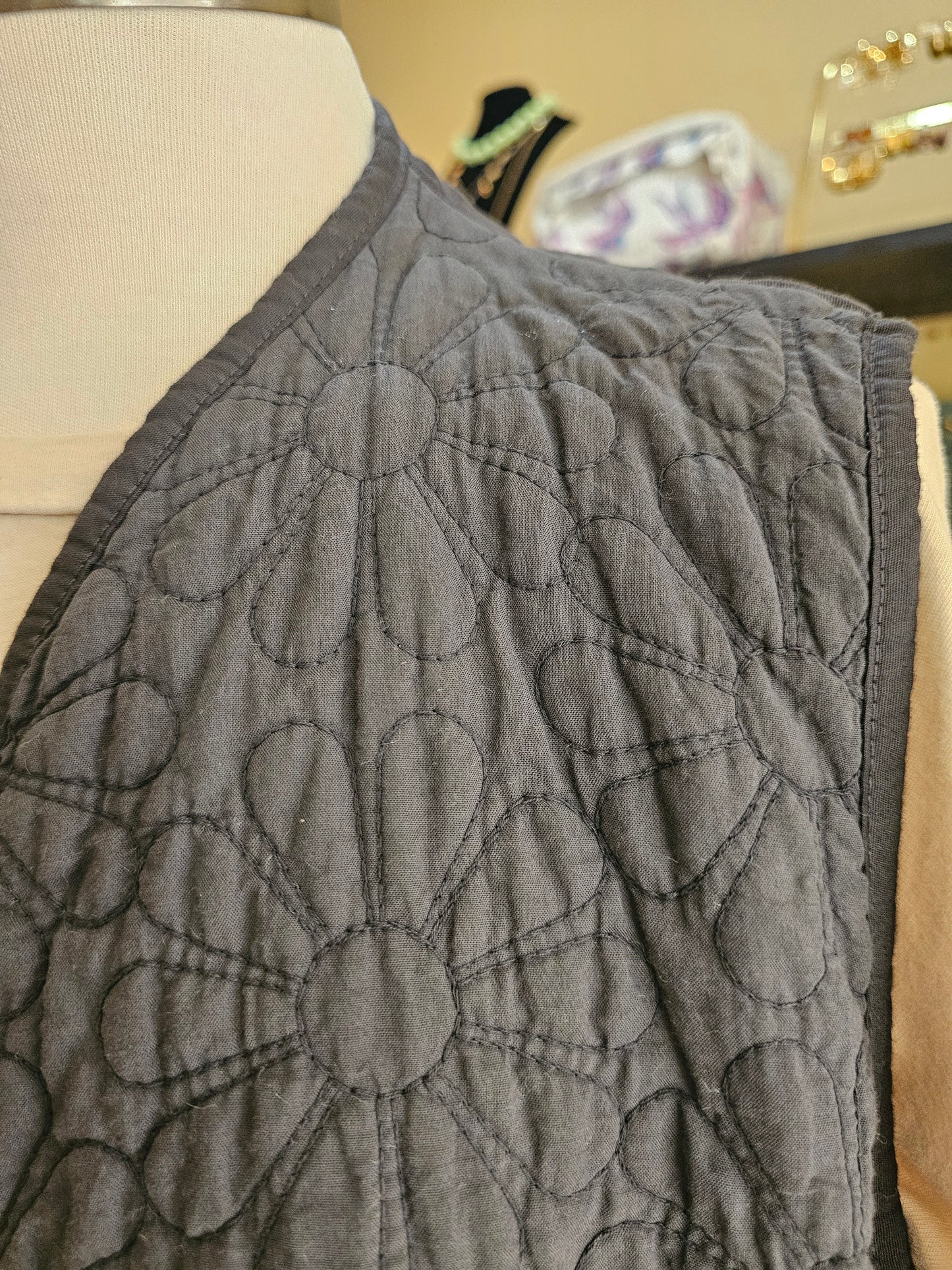 Gilet gris molletonné Johanna Paris