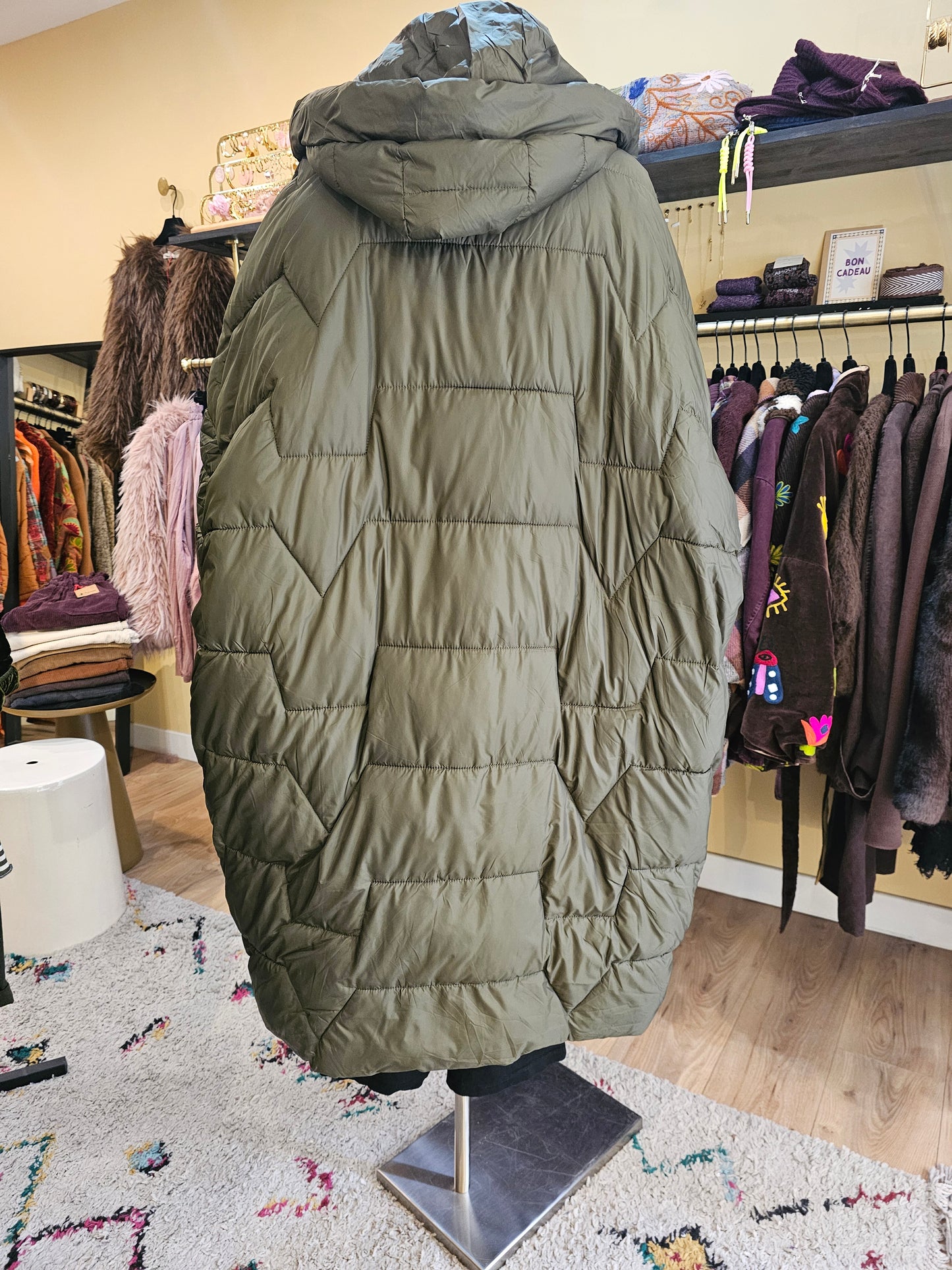 Doudoune longue kaki Johanna Paris