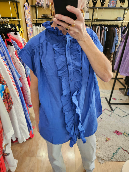 Top bleu roi Johanna Paris