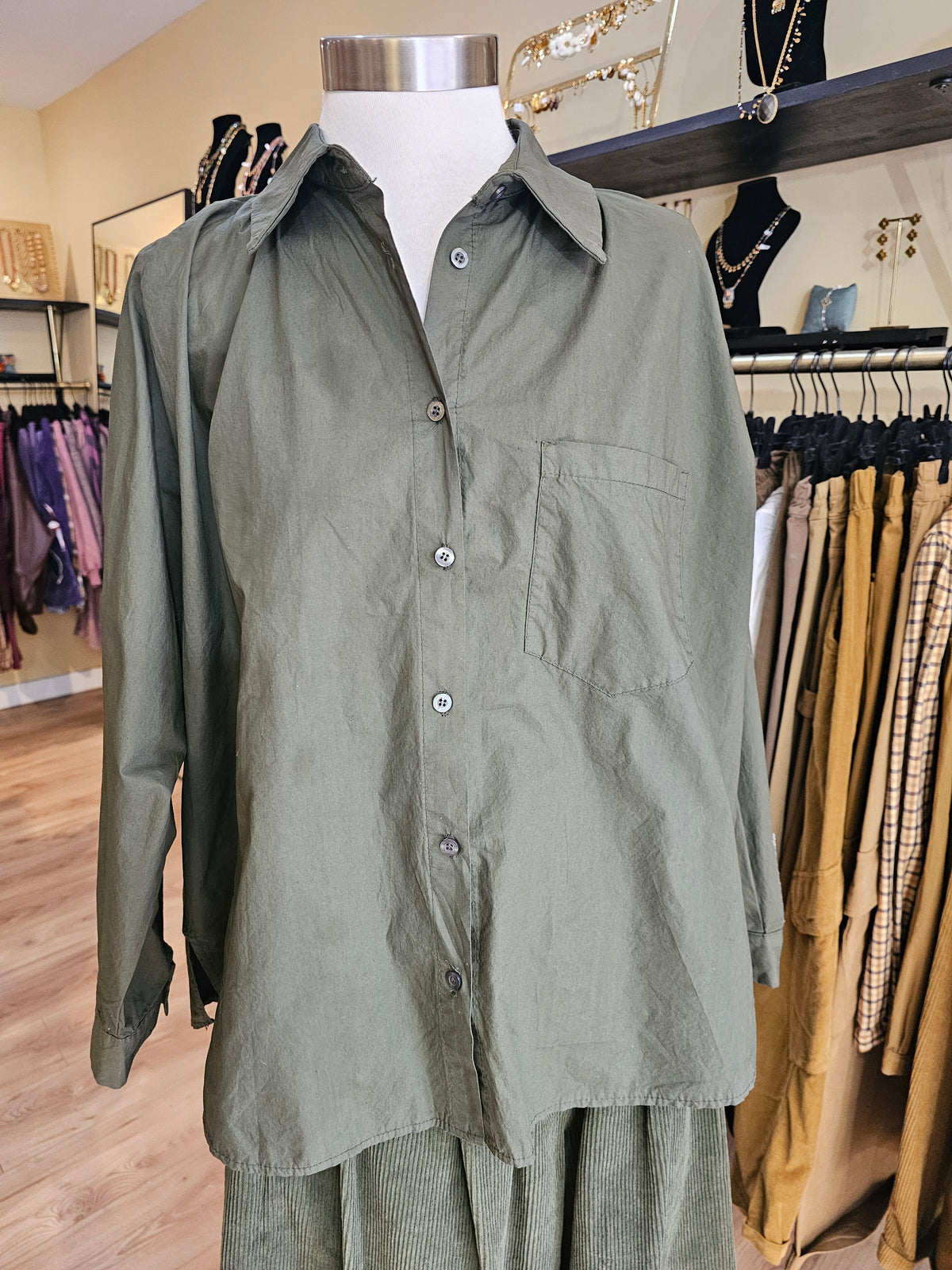 Chemise kaki Johanna Paris
