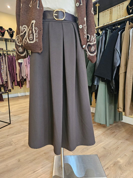 Jupe marron Johanna Paris
