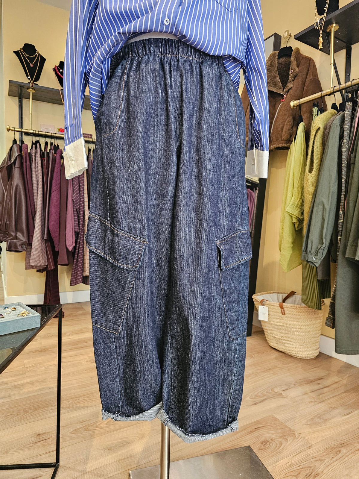 Pantalon magique cargo jeans Johanna Paris