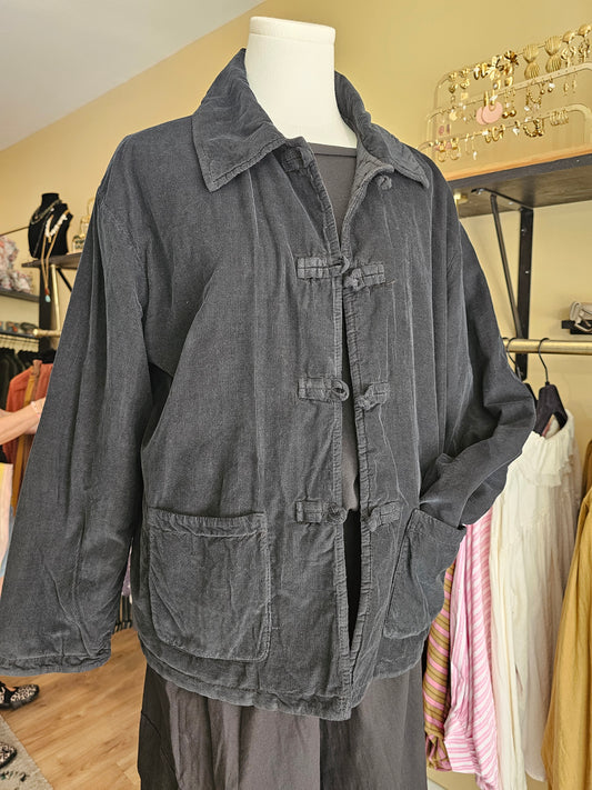 Veste en velours noire johanna paris