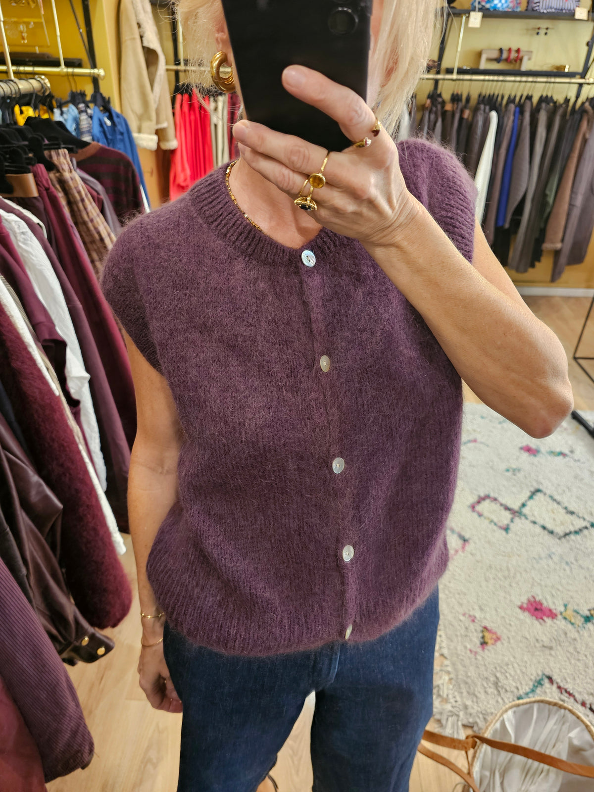 Gilet debardeur en mohair