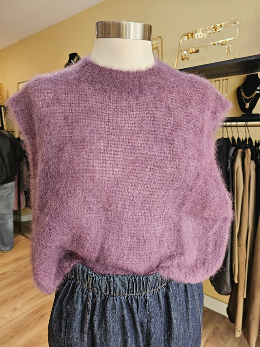 Pull debardeur mohair