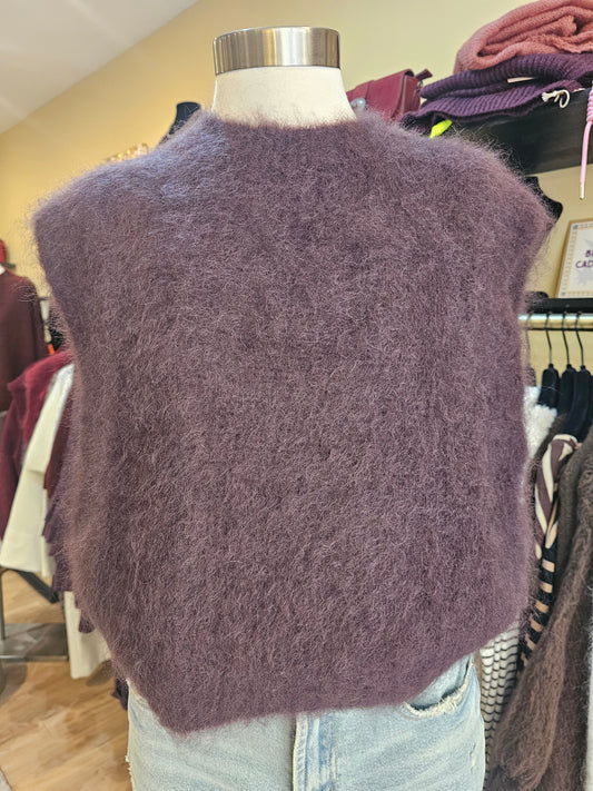 Pull mohair chocolat