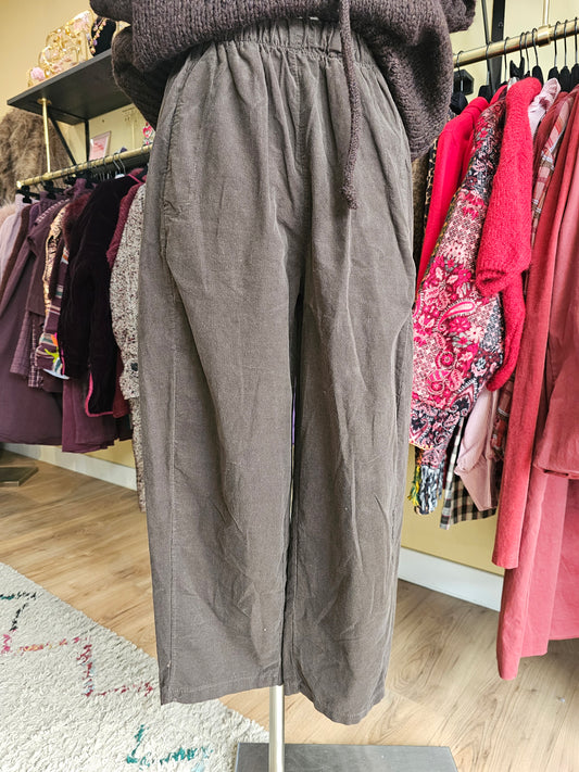 Pantalon magique velours chocolat