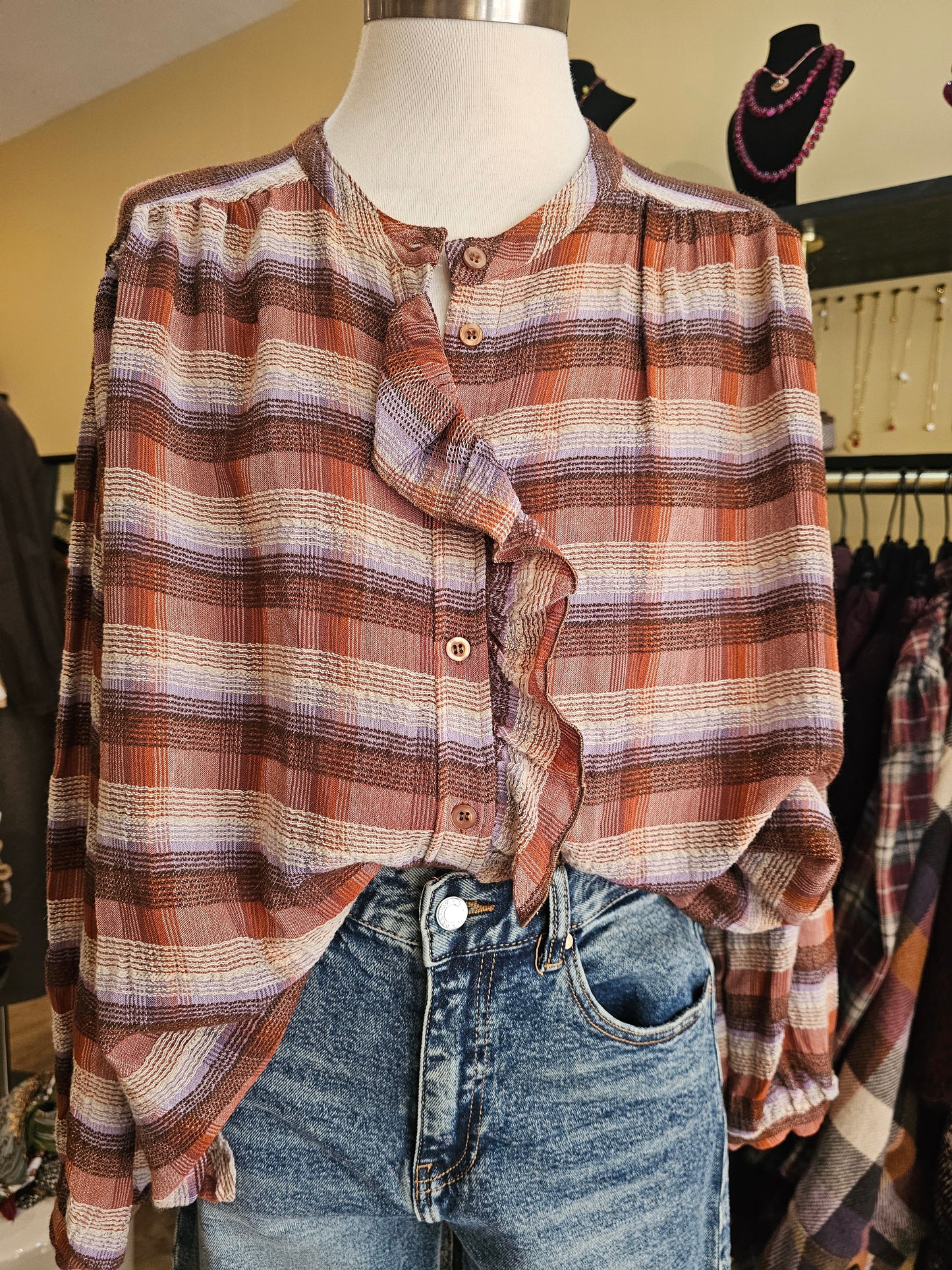 Chemise à carreaux