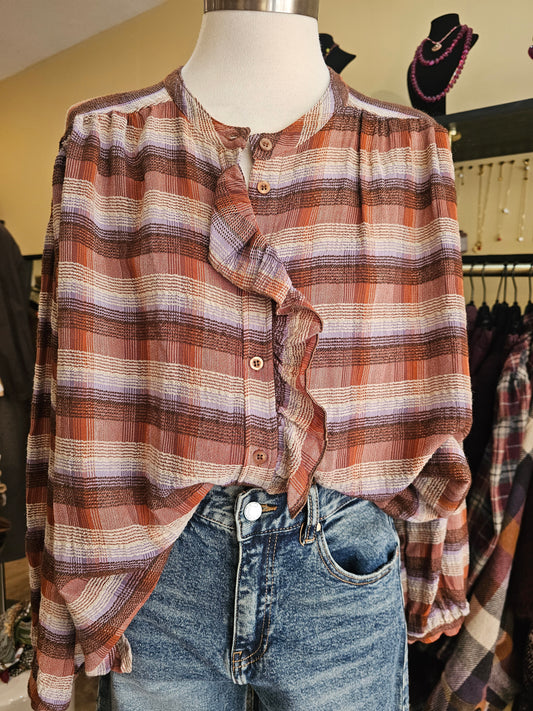 Chemise à carreaux