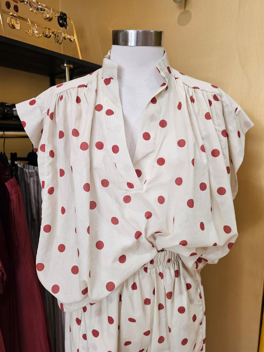 Top à pois Johanna Paris