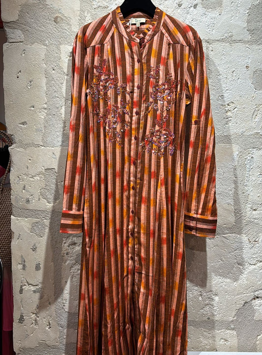 Robe brodée sequins The corner