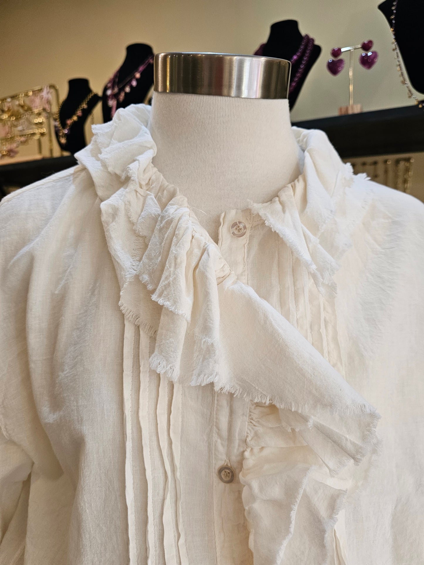 Blouse col volant Johanna Paris