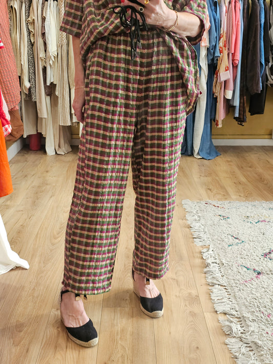Pantalon à carreaux Johanna Paris