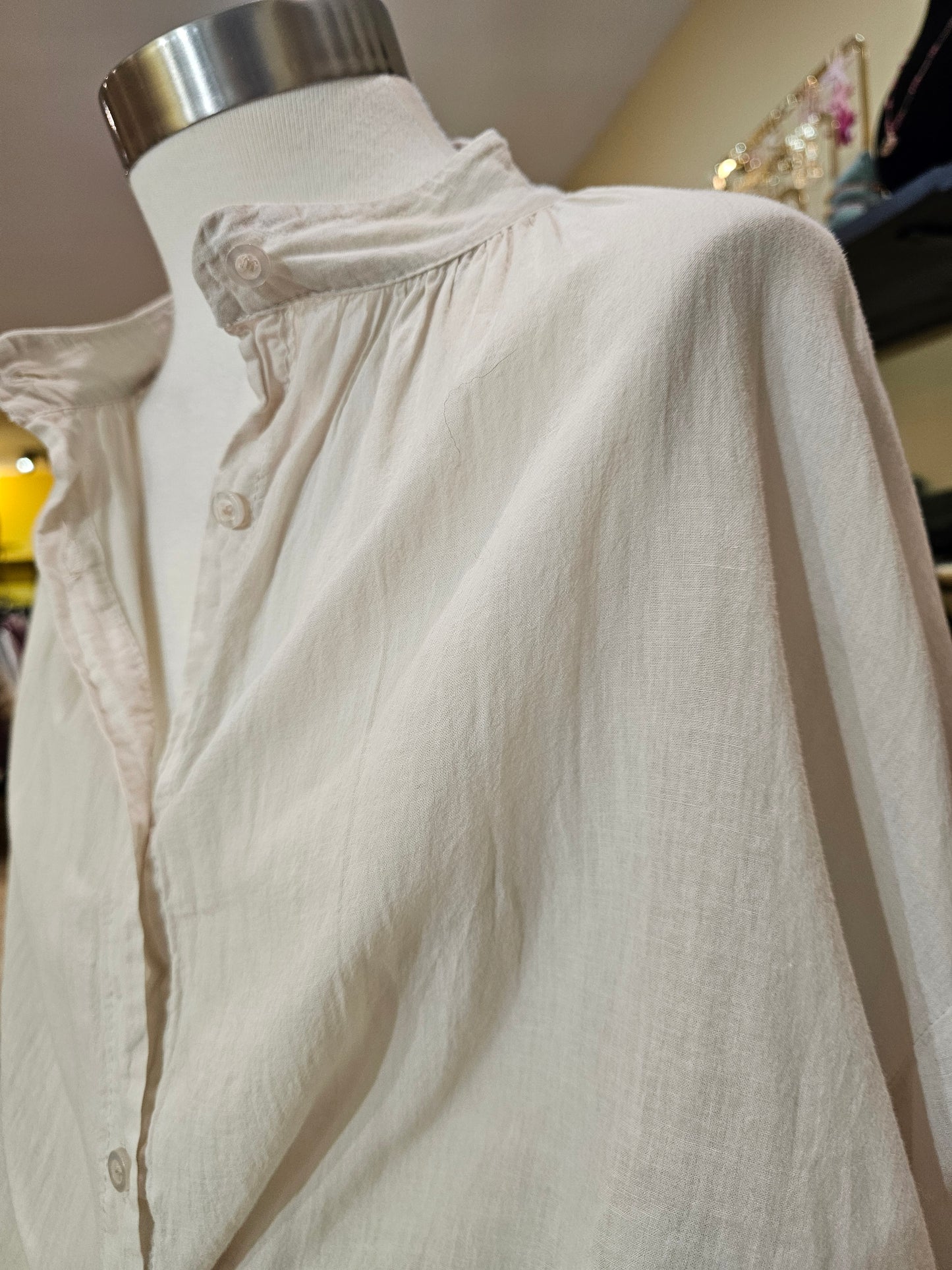 Chemise en voile de coton craie Johanna Paris