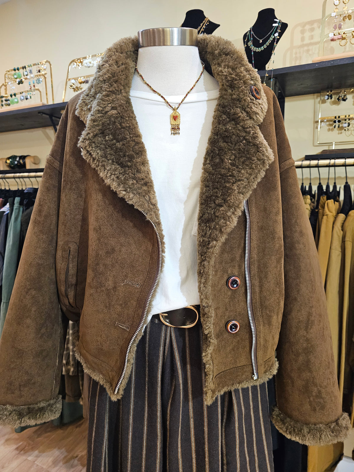 Blouson chocolat Johanna Paris