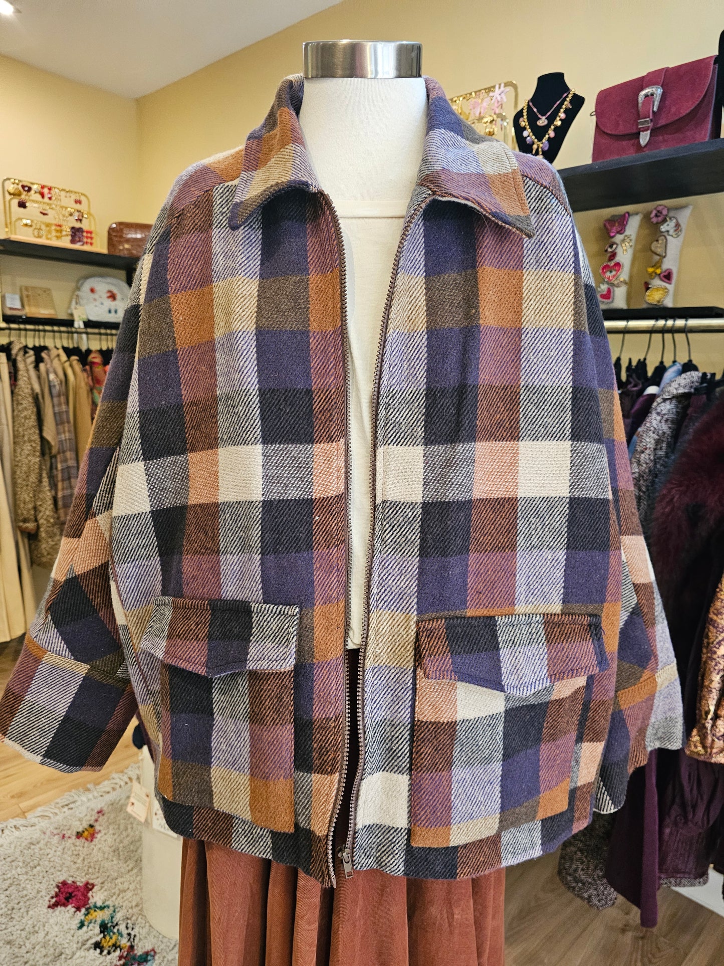 Blouson carreaux