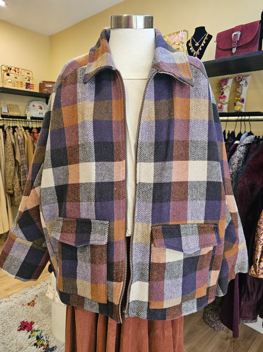 Blouson carreaux