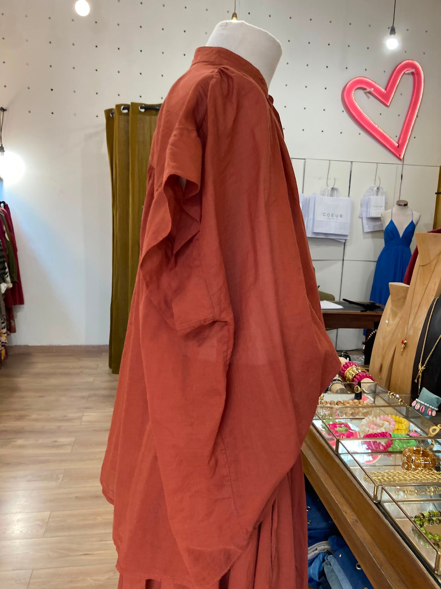 Top voile de coton terracotta johanna paris