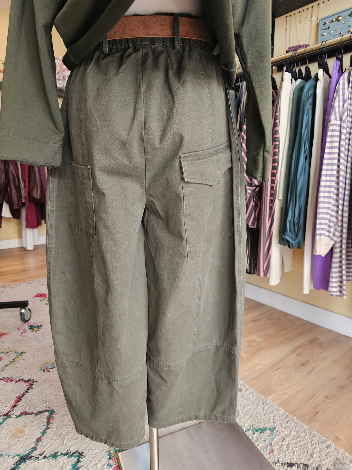 Pantalon cargo kaki Johanna paris