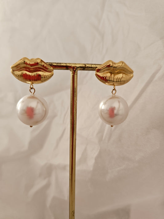 Boucles d'oreille bouche