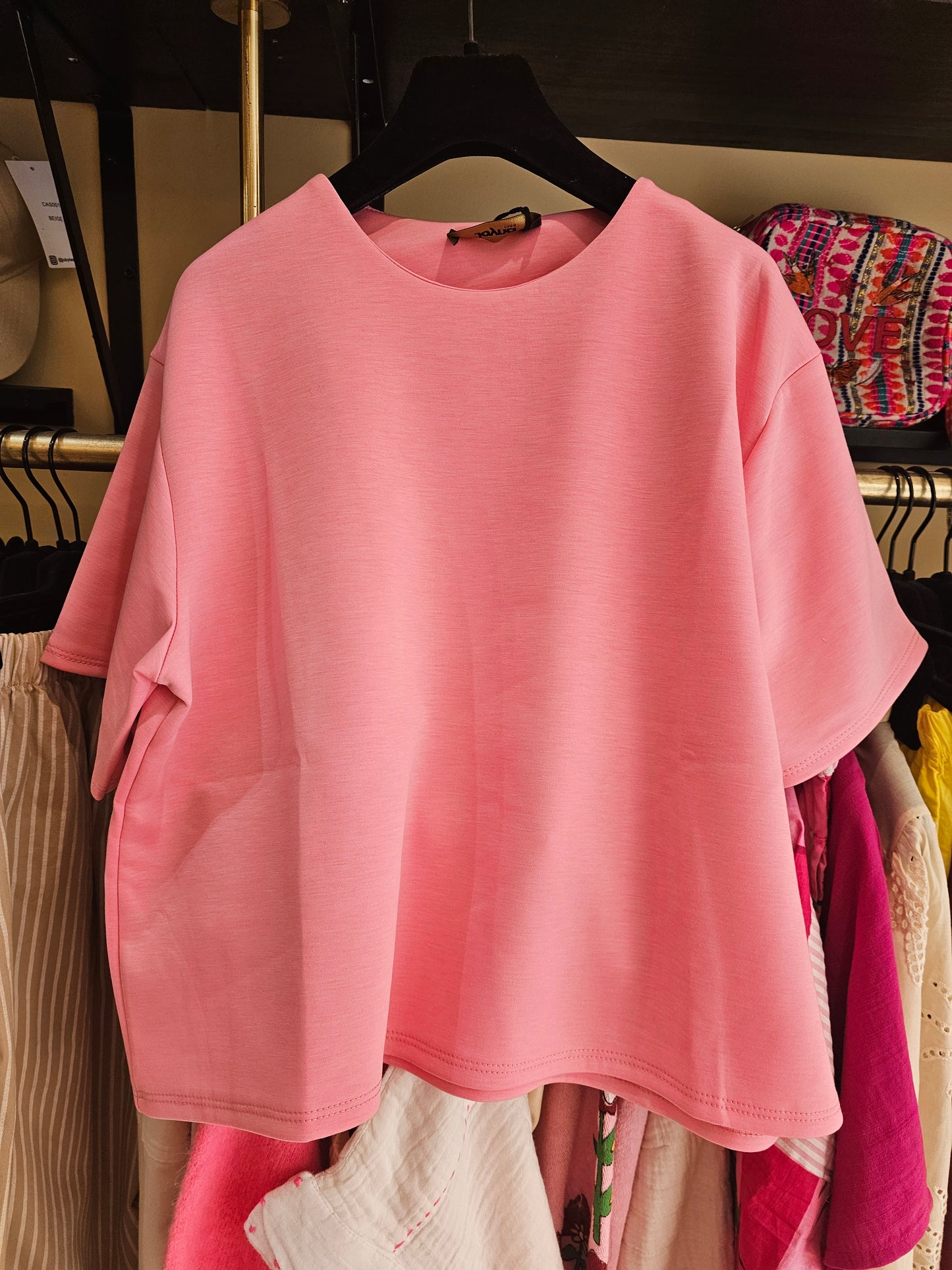 Tshirt molletonné rose malabar