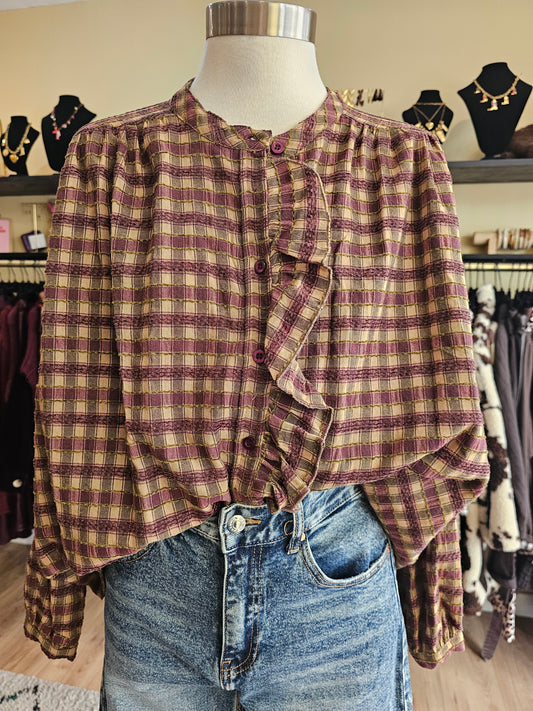 Chemise à carreaux