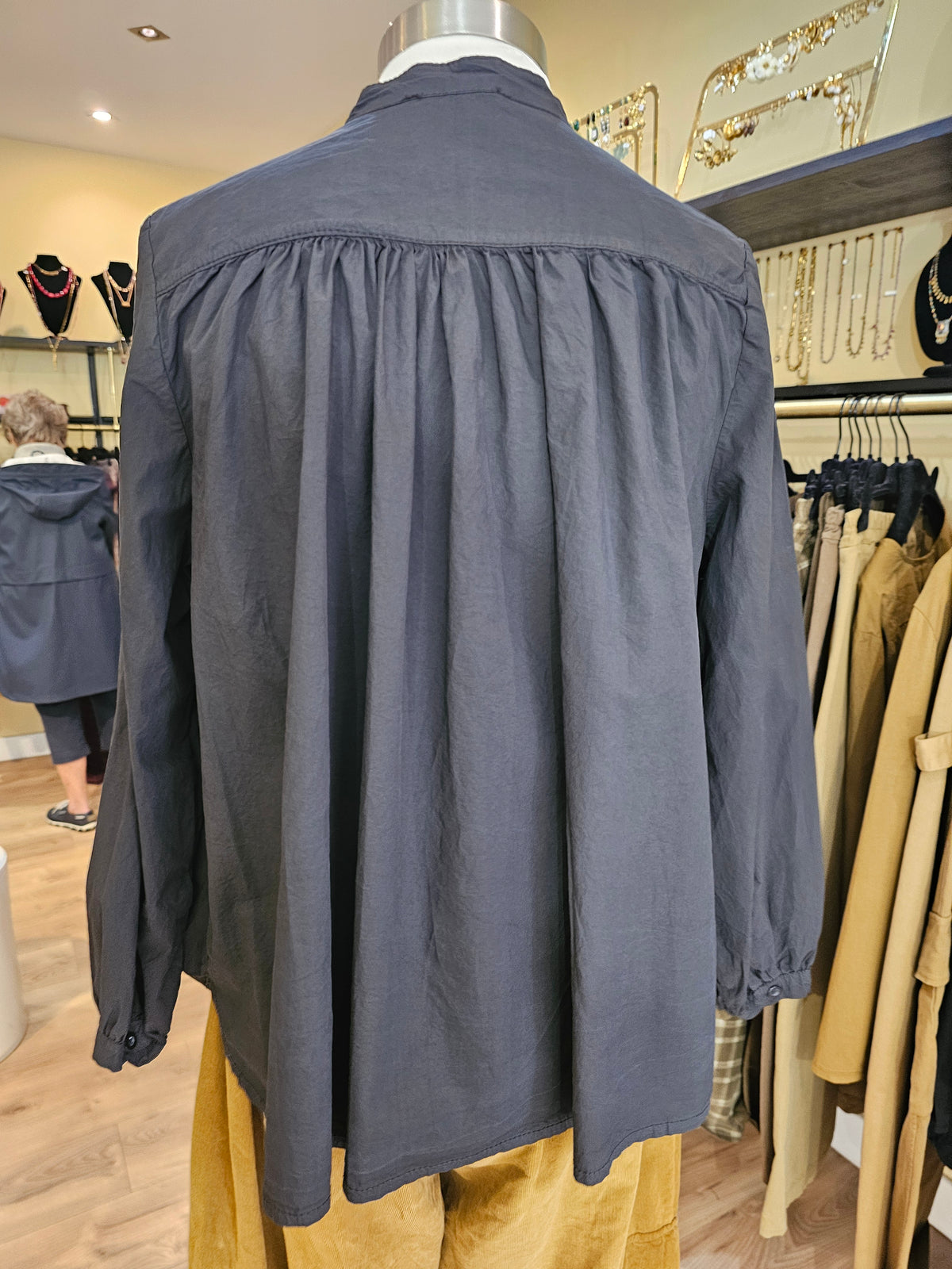 Chemise noire coton Johanna Paris