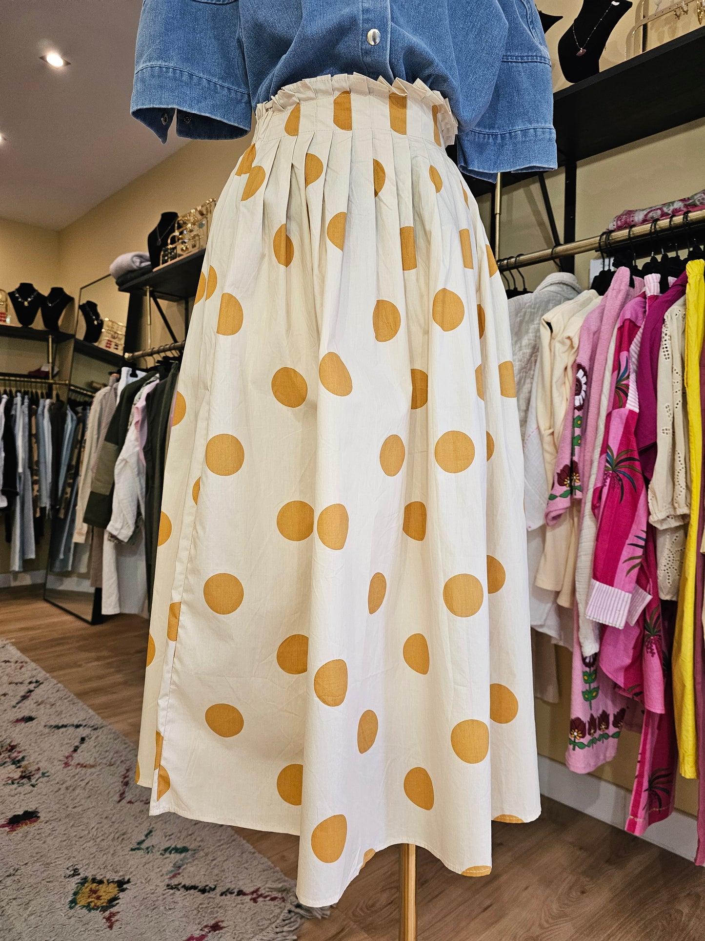 Jupe à pois Johanna Paris