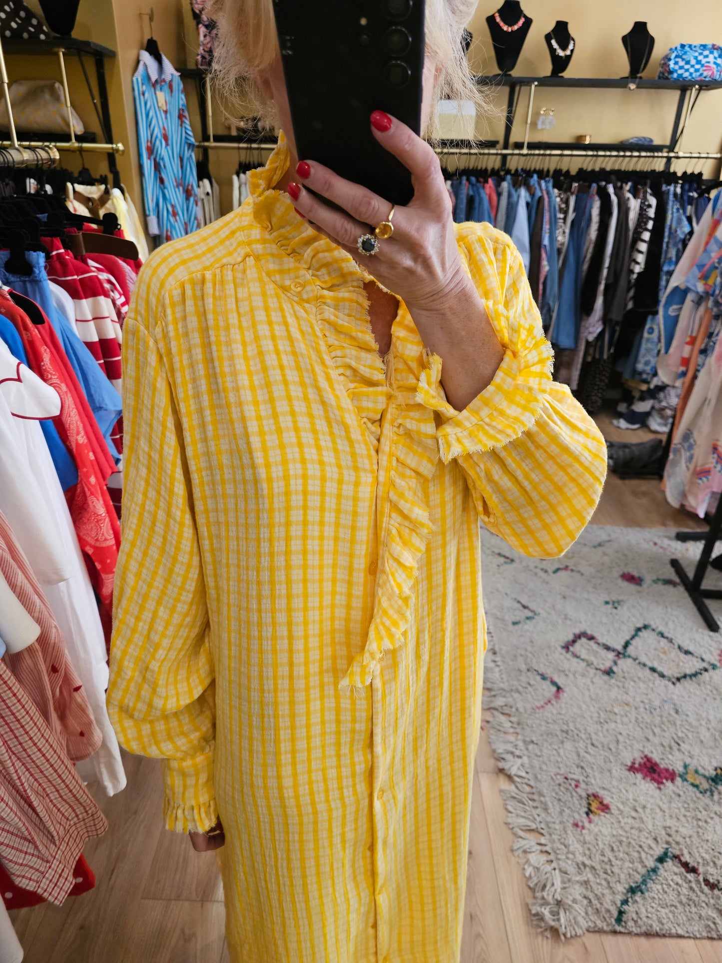 Robe vichy jaune