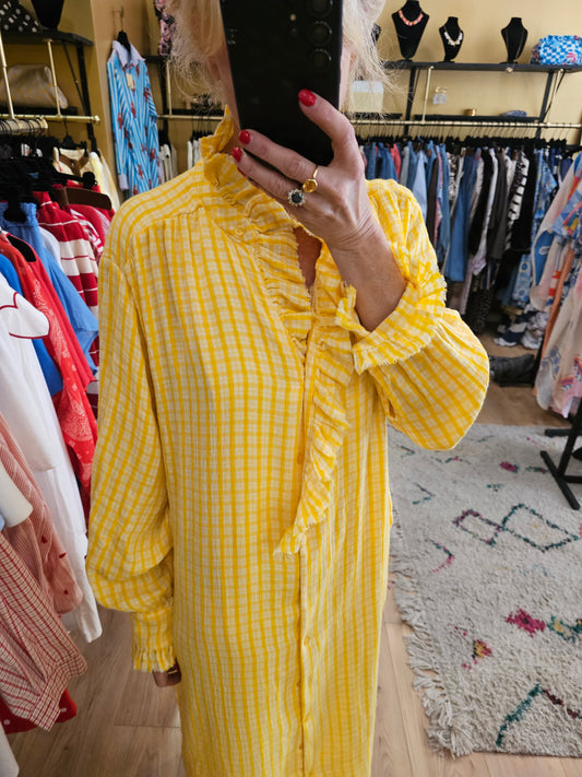 Robe vichy jaune