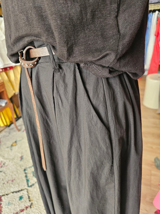 Pantalon large noir johanna paris