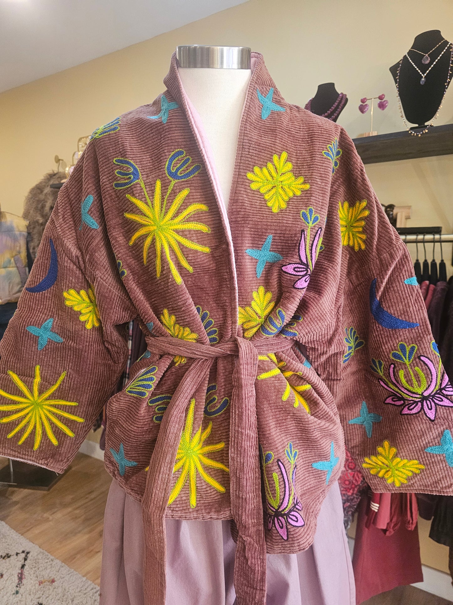 Kimono velours brodé The corner