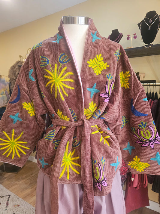 Kimono velours brodé The corner